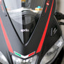 Aprilia RSV4 black mirror block offs installed
