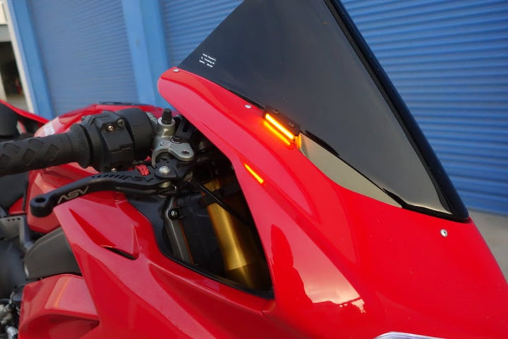 Panigale mirror block off amber on
